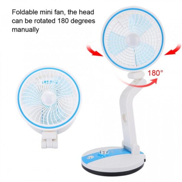 Rechargeable Folding Fan with LED Light - Image 6